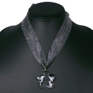 Baccarat Starlet choker Necklace crystal/K18 yellow gold Star 31g Women
